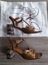 Chie Mihara Schuhe Sandalen Gr. 37, Riemchen, Gold, neuwertig