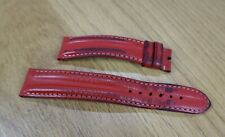 ORIGINAL OMEGA 18 - 16 KALB LEDER rot 0481150 Speedmaster Micheal Schumacher red