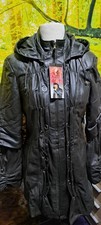Echt leder braun damen mantel - echt, braun,damen
