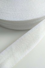 1€/m  ca. 36m Baumwollband Einfassband Nahtband kräftige Ausführung  20mm weiß 