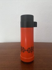 Thermoskanne 70er Jahre Orange Space Age Vintage Rosalin Glas Mid Century 