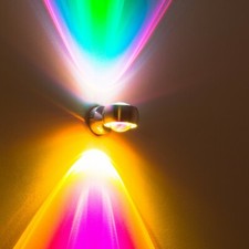 Wandlampe Wohn Zimmer Leuchte Flur Lampe Aluminium Küchen Strahler grün magenta