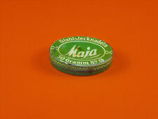 alte kleine Blechdose Maja Stahlstecknadeln 50 Gramm No 6