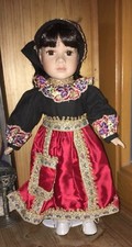 Porzellanpuppe mit ständer - porzellanpuppe,