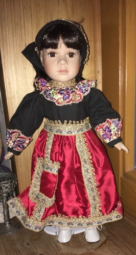 Porzellanpuppe mit ständer - porzellanpuppe,