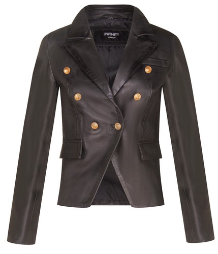 Damen schwarz echt - schwarz, leder
