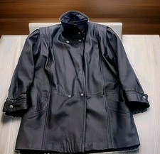 80er Jahre Lederjacke schwarz