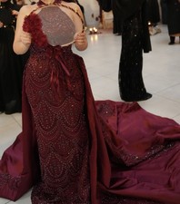 Elegantes Abendkleid Dunkelrot