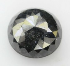 3.34 CT Natürlich Loser Diamant, Rund Rose Schnitt Schwarz Rustikal Diamant