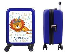 Hartschalen Koffer 32 l blau mit 4 Rollen TSA-Zahlenschloss Maße 35/ 20/ 55 cm