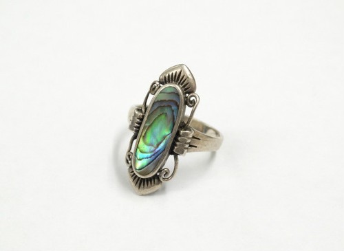 Silber 925 ring - silber, perlmutt