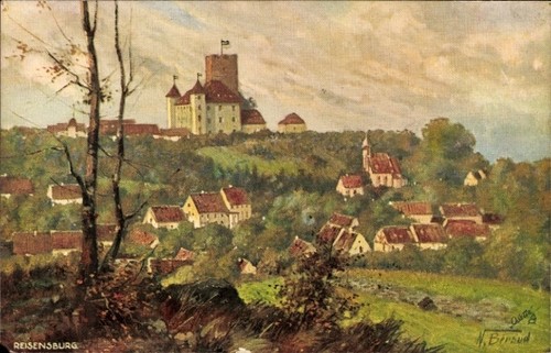Reisensburg günzburg an - ak,