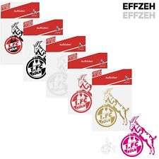1. FC Köln Aufkleber Geißbock Logo rot schwarz pink gold silber transparent 1948