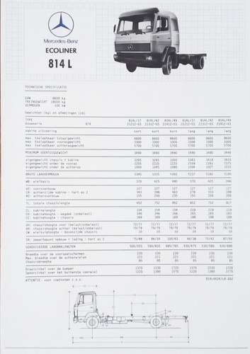 Mercedes benz lkw 814 198 - lkw, l