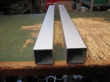 2 Alu-4Kant-Rohr 50mm x 50mm WS 3mm 3.1645 Lang je 695mm Neu1