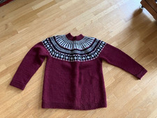 ✨Handgestrickte Wolljacke Norwegerstil, siehe Fotos, gebraucht