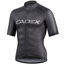 Cadex Silber Kurzarm Trikot Herren Schwarz