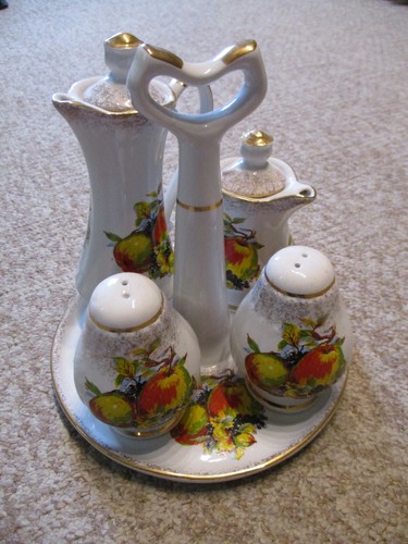 Porzellan menage teilig - menage, 5