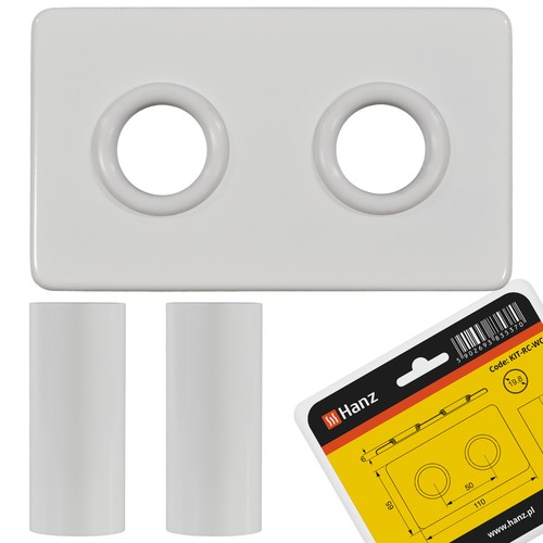 Rosette mit 2stk hülsen - ,