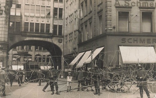 Hamburg altstadt fotokarte - ak,