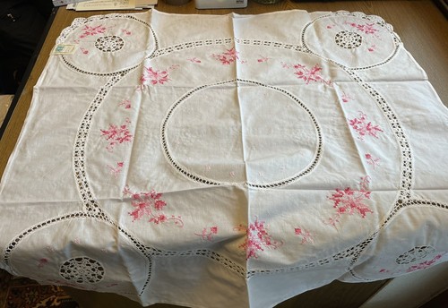 Lugano rose 85x85cm - rose, kreuzstich