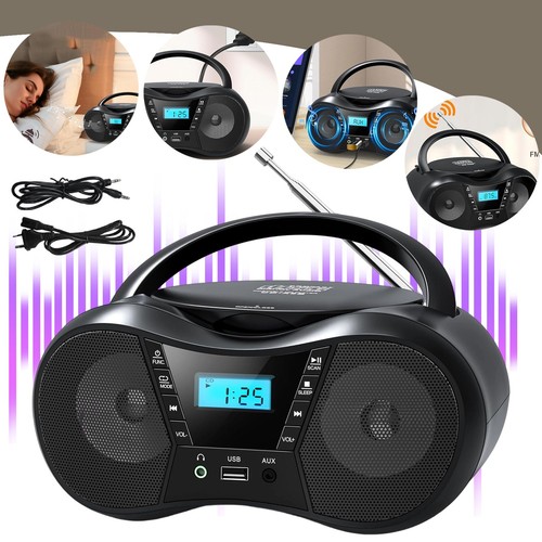 Tragbarer player boombox - cd-player,