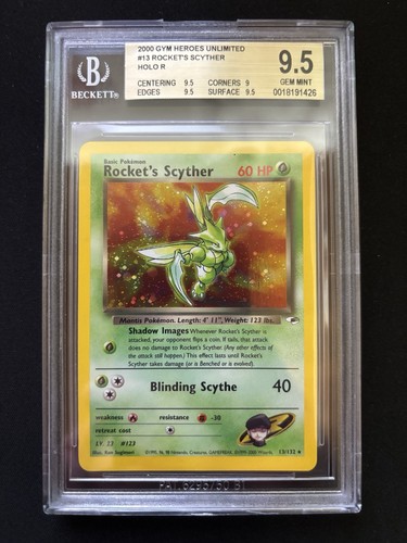 Rocket scyther holo gym - scyther,