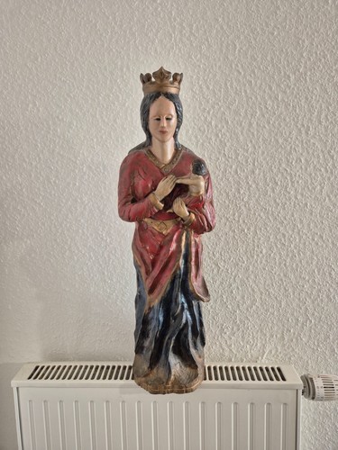 Antike holzmadonna mit - antike,