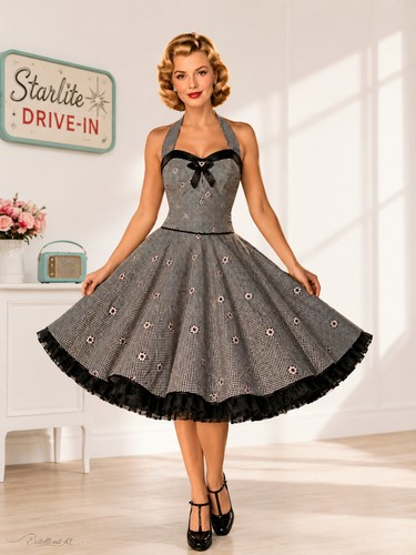 Petticoatkleid 50er 60er - , jahre