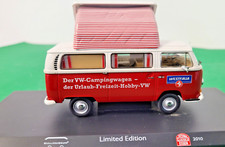 Schuco VW Bus T2a Campingbus "Westfalia" Rot mit Faltdach 1:43 Modell (6#1051F)