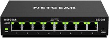 Netgear 8-Port Gigabit Switch Netzwerk Managed Lüfterlos VLAN QoS IGMPv3 Metall