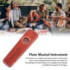 (Rosenholz)Holz-Kazoo Kazoo-Musikinstrumente Mit Kazoo-Flötenmembranen Für