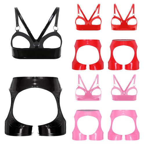 Frauen nass look outfit - frauen, pu
