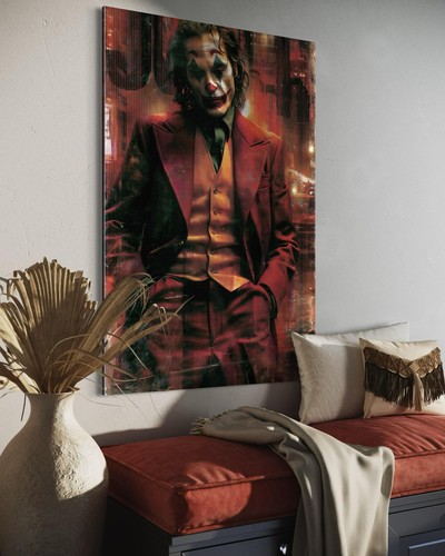 Joker leinwand bild farbig - joker,