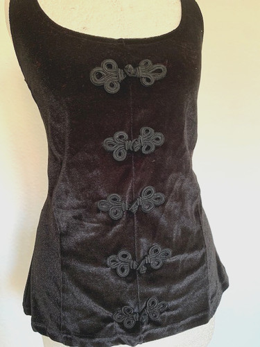 Samt stretch corsage top - samt, l