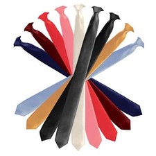 Krawatte Slim Schlips Binder Krawatten Business Hochzeit Anzug Schmal Satin Tie