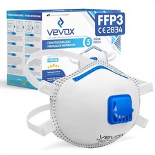 VEVOX® FFP3 Maske mit Ventil – 5er, 10er oder 20er Set – Staubmaske – Atemschutz