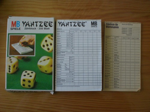 Yahtzee zählblock - yahtzee-(kniffel),