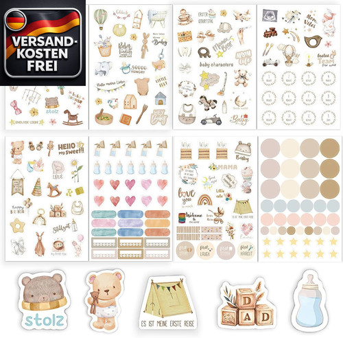 Babyalbum sticker set für - babyalbum,