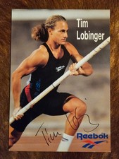 Tim Lobinger (Leichtathletik), verstorben - Handsign. Autogrammkarte (Original)