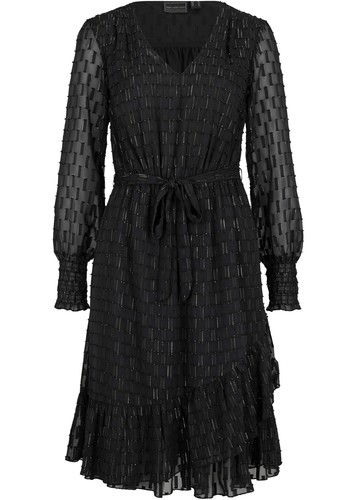 Hübsches chiffon kleid mit - hübsches,
