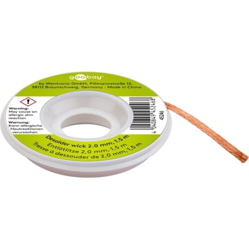 Entlötlitze 2mm breit auf