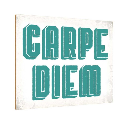Holzschild 12x18 carpe diem - cm,