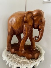 Großer  Echtholz Elefant ❗️Vintage 32 cm hoch Deko Afrika Indien 
