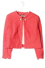 ADMONT Kurzjacke Damen Jacke Gr. DE 48 pink-weiß Casual-Look