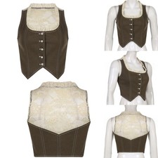 Frauen ärmellose Button Down