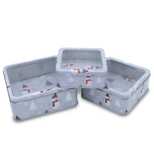Metall gebäckdose 3er set - gebäckdose,