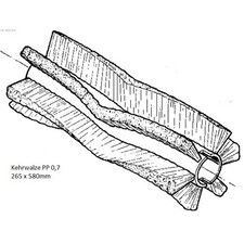 Nilfisk Original 145 4845 000 Kehrwalze PP 0,7