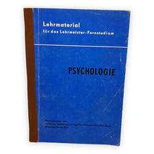 Psychologie Lehrmaterial Lehrmeister Fernstudium Thema 1 bis 6 Manuskript 1971