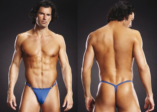 Blue line microfiber string - blue,